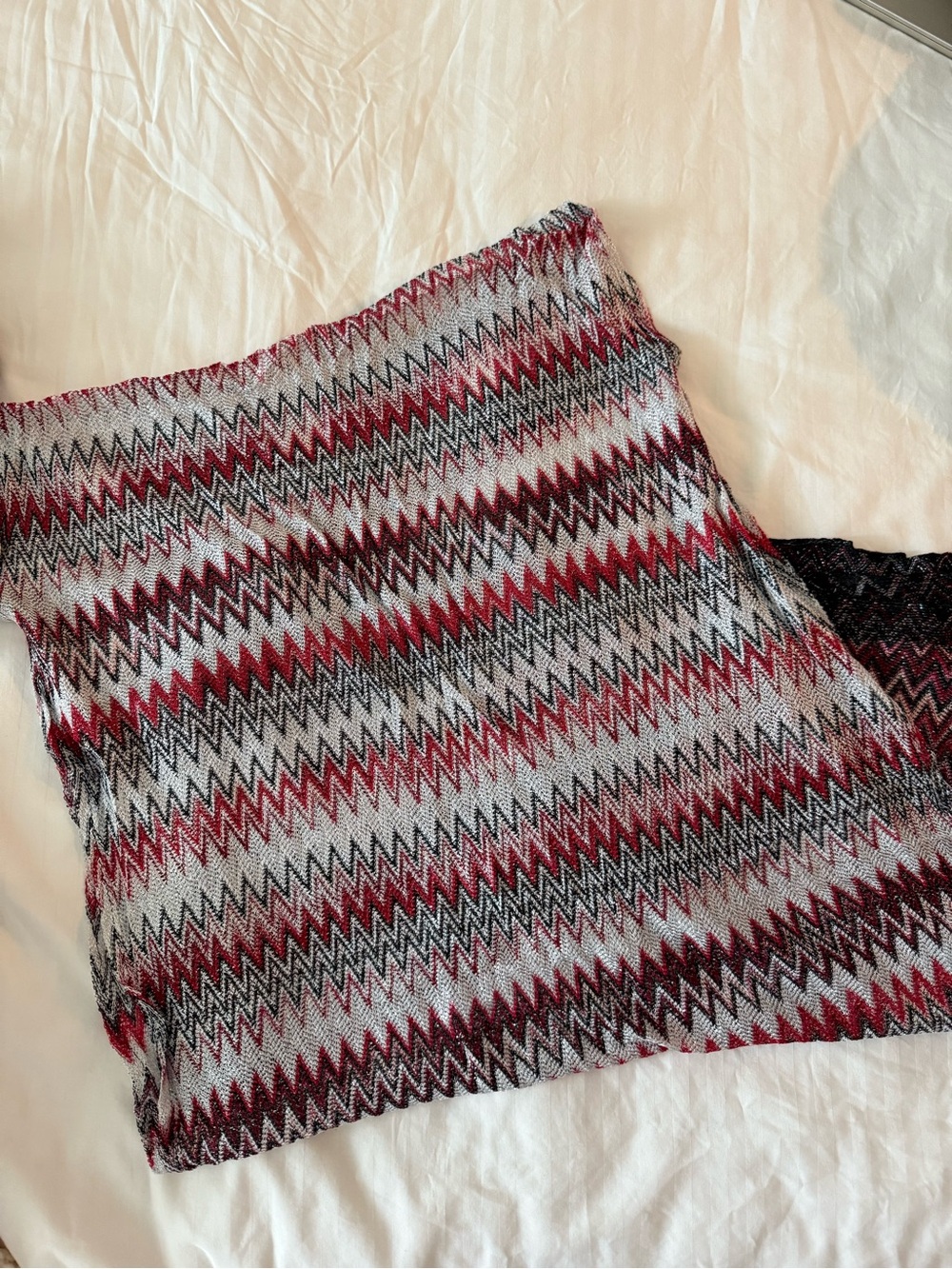 Missoni Striped Zigzag Knit Sarong / Scarf